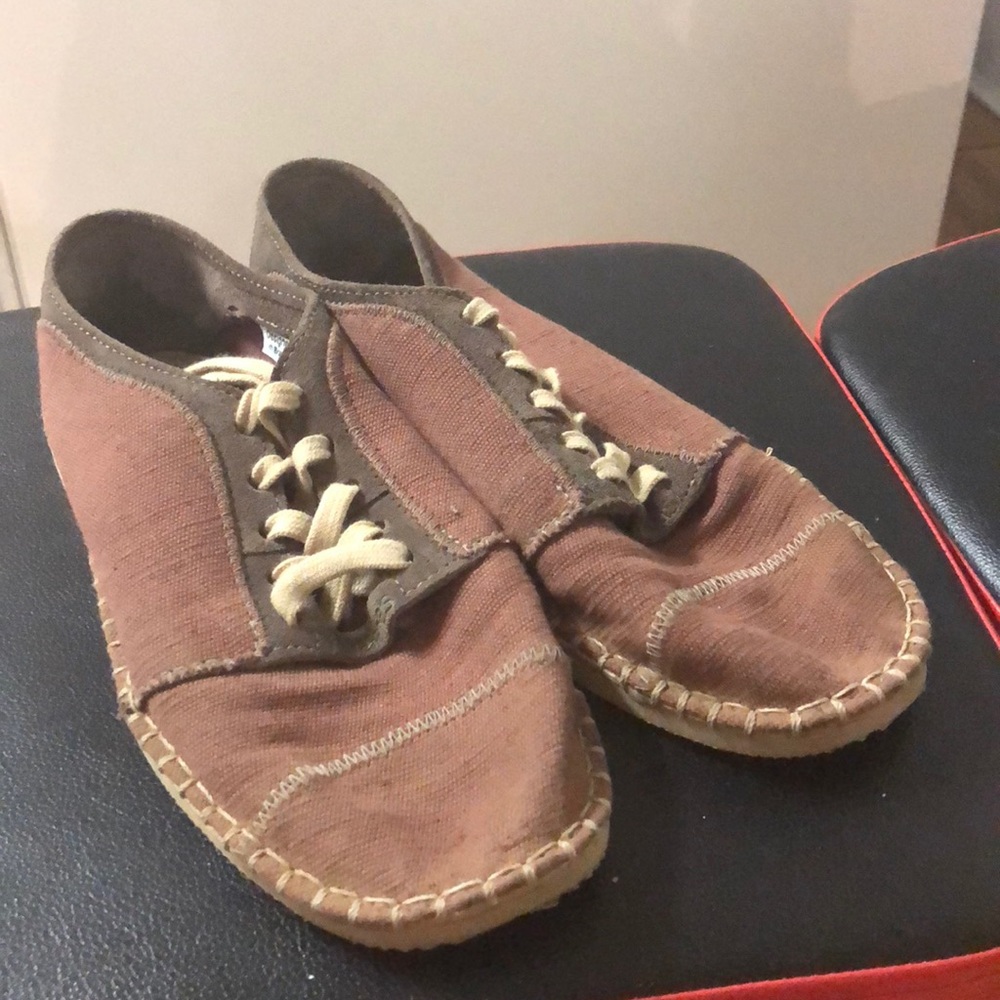 Women sneakers brown/red 8